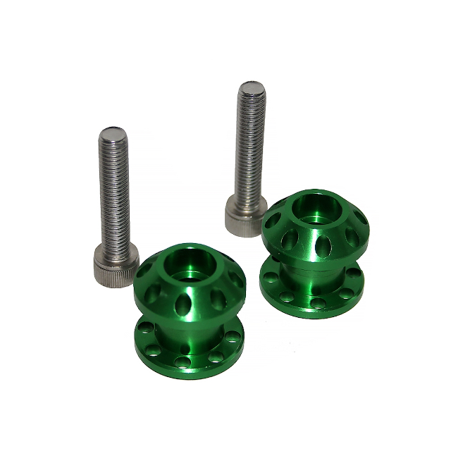 Diabolos aluminio CNC M8x40mm YCF - Verde