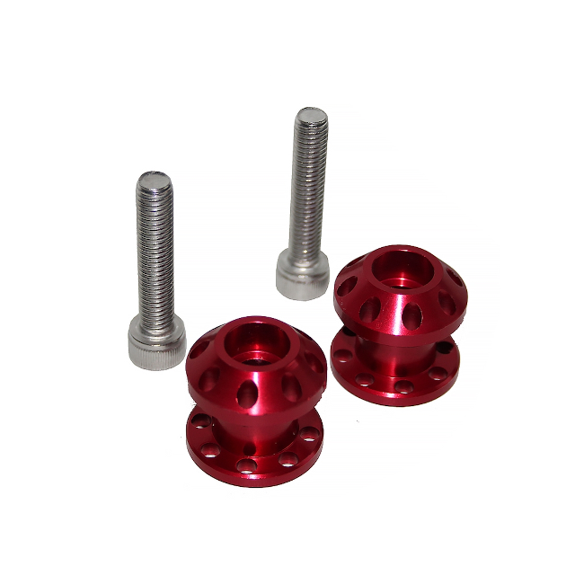Diabolos aluminio CNC M8x40mm YCF - Rojo