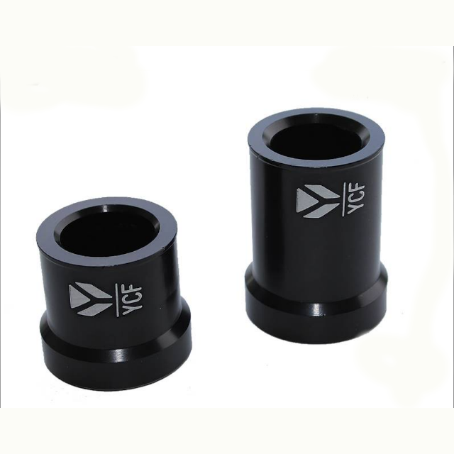 Casquillos CNC rueda delantera Pitbike YCF - Negro