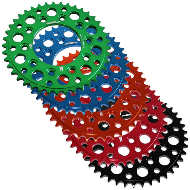 Corona Pitbike Z-47 420 5 agujeros Aluminio Negro YCF