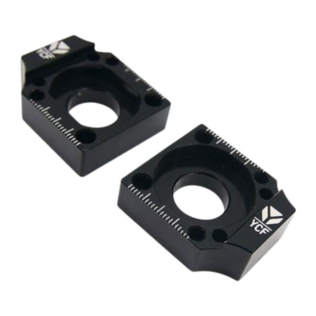 Tensores de cadena CNC Ø15 Basculante alu Pitbike YCF - Negro