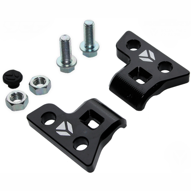 Soporte CNC Latiguillo de freno delantero Pitbike YCF - Negro