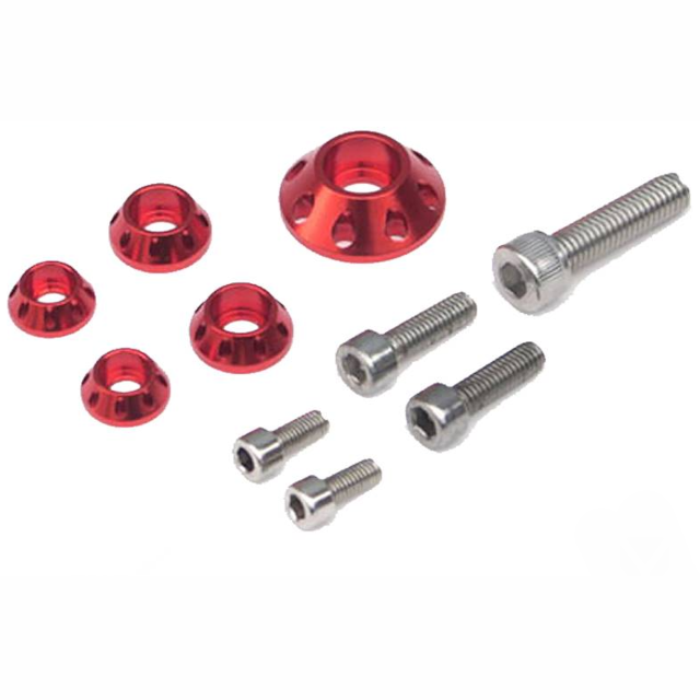 Kit tornillería CNC Depósito / Tapas delanteras Pitbike YCF - Azul