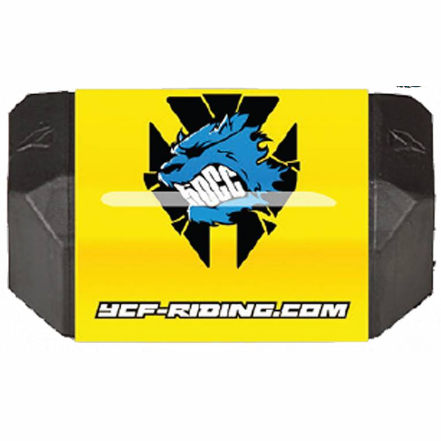 Protector de manillar sin barra Pitbike YCF 50 L=126mm - Amarillo