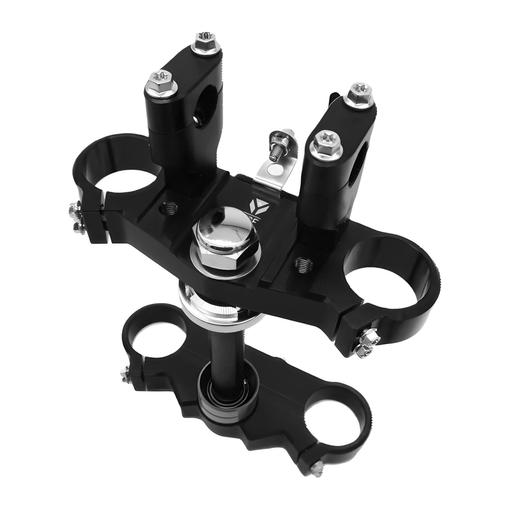 Tija completa de aluminio CNC 48/45 160mm Pitbike YCF - Negro