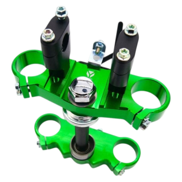 Tija completa de aluminio CNC 48/45 160mm Pitbike YCF - Verde