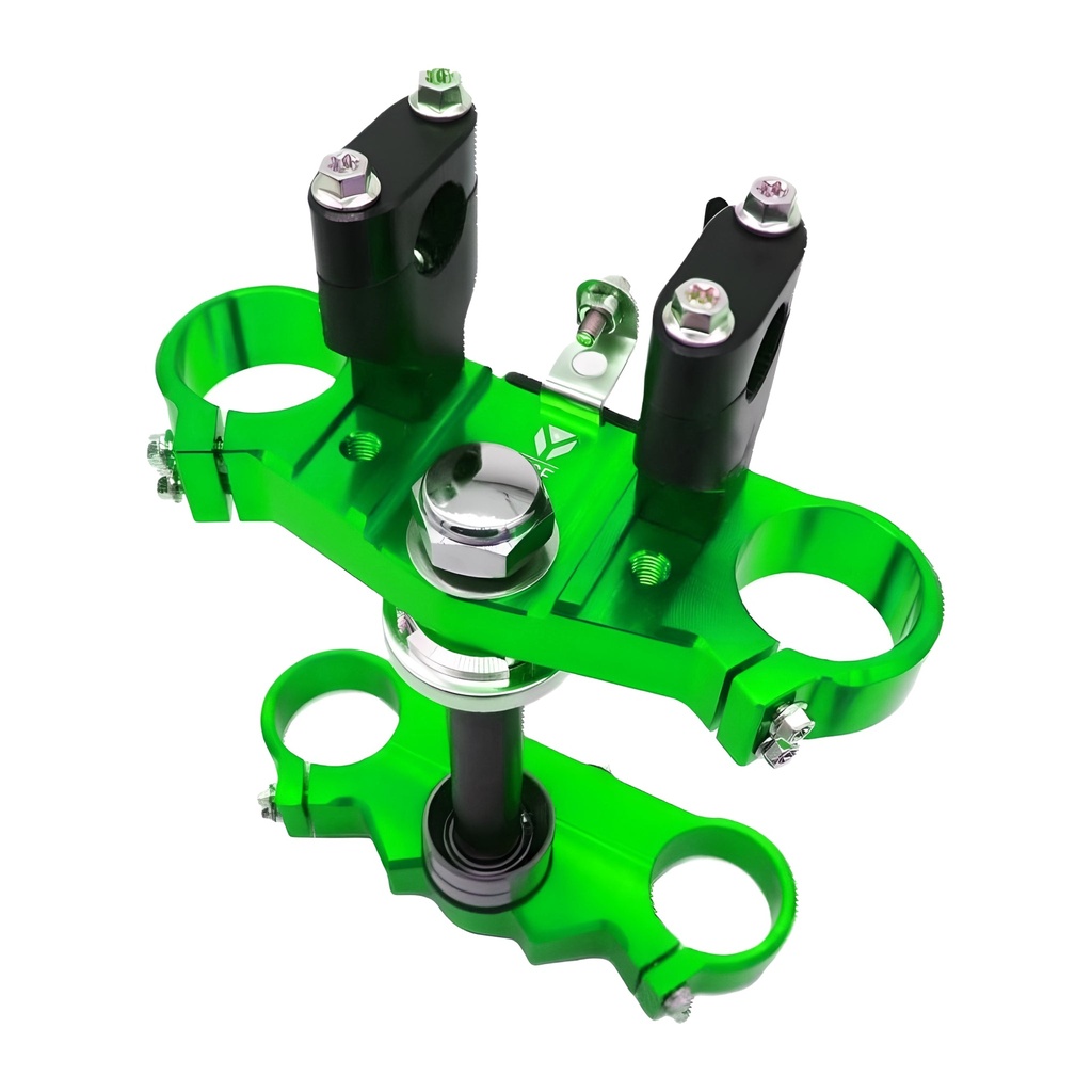 Tija completa de aluminio CNC 48/45 160mm Pitbike YCF - Verde