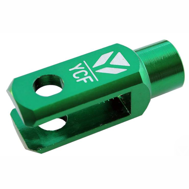 Horquilla pedal de freno aluminio CNC Pitbike YCF - Verde