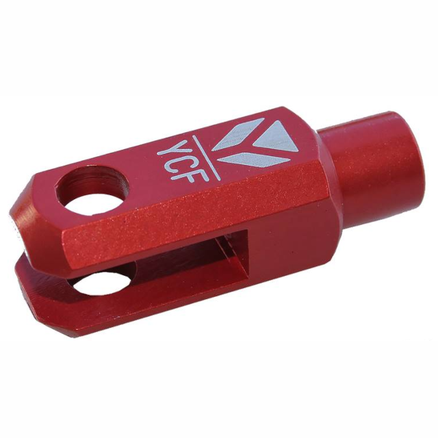 Horquilla pedal de freno aluminio CNC Pitbike YCF Factory - Rojo
