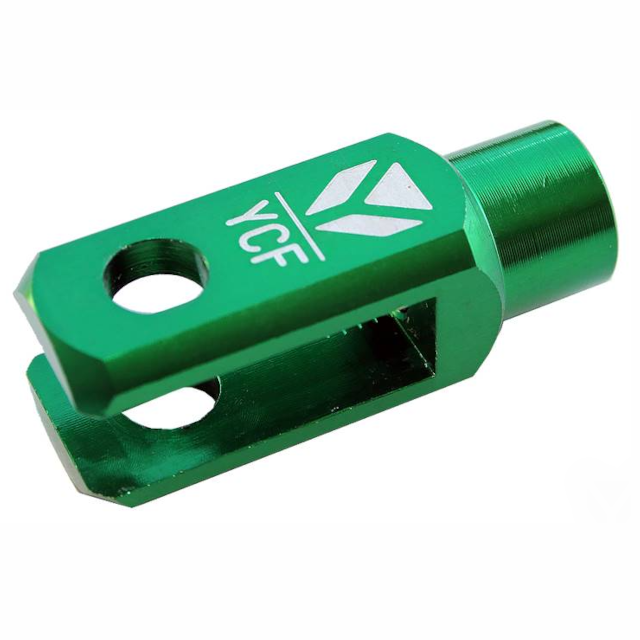 Horquilla pedal de freno aluminio CNC Pitbike YCF Factory - Verde