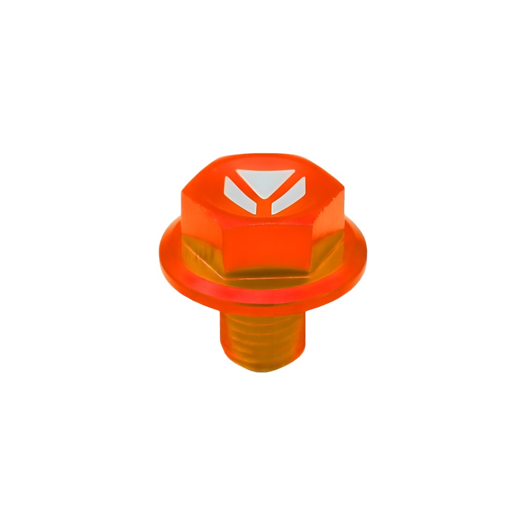 Tapón vaciado aceite CNC imantado Pitbike Naranja