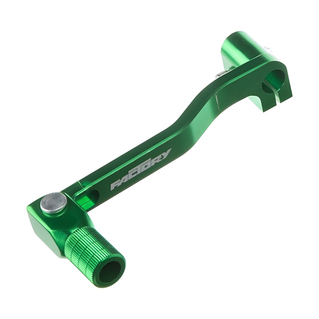 Pedal de cambio Pitbike aluminio CNC eje corto YCF - Verde
