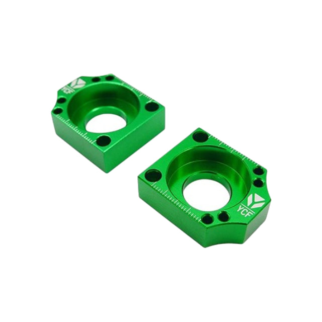 Tensores de cadena CNC Ø15 Pitbike YCF - Verde