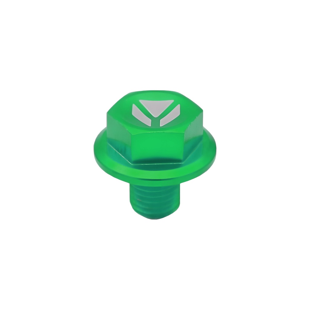 Tapón vaciado aceite CNC imantado Pitbike Verde