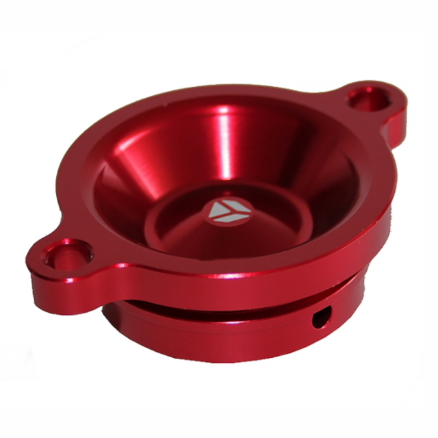 Tapa filtro de aceite motor Daytona y ZS 190 CNC Roja YCF Factory