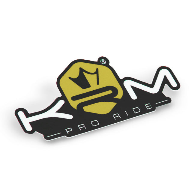 Pegatina KRM Pro Ride 8x4cm - Amarillo