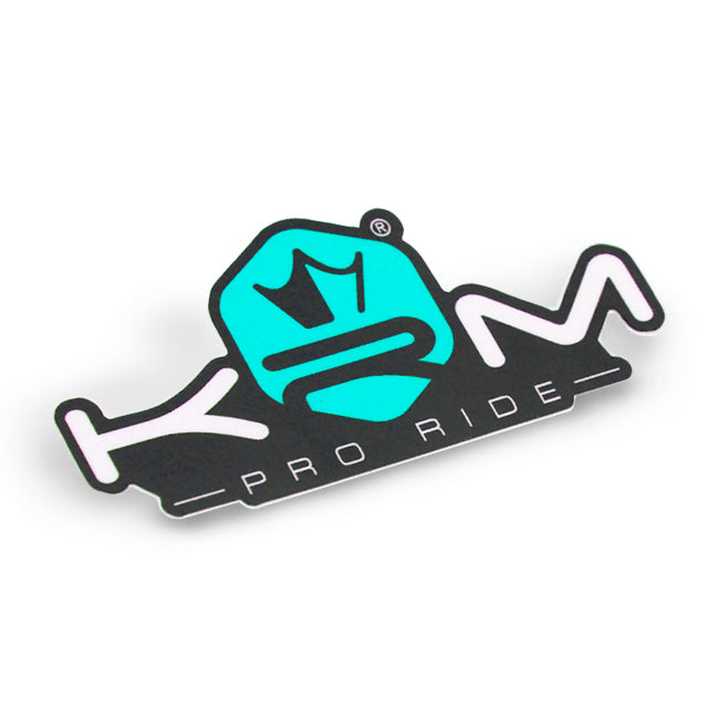 Pegatina KRM Pro Ride 8x4cm - Azul turquesa