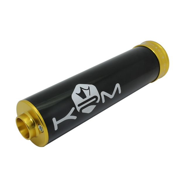Silenciador 70-90cc aluminio 2019 KRM - Negro / Oro
