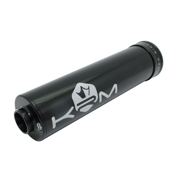 Silenciador 90-110cc aluminio 2019 KRM - Negro