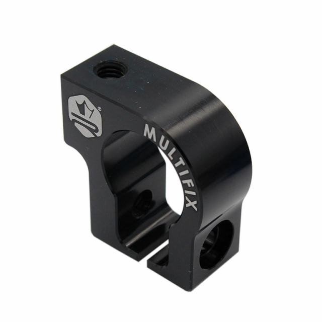 Abrazadera soporte escape multifijación KRM - Negro