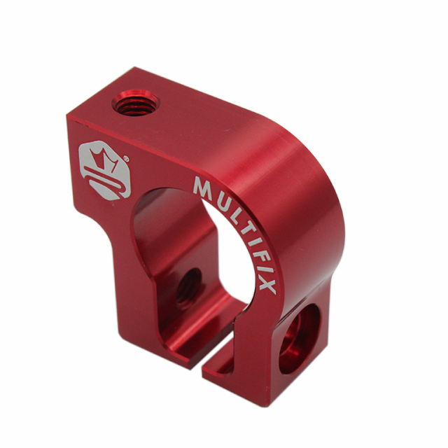 Abrazadera soporte escape multifijación KRM - Rojo