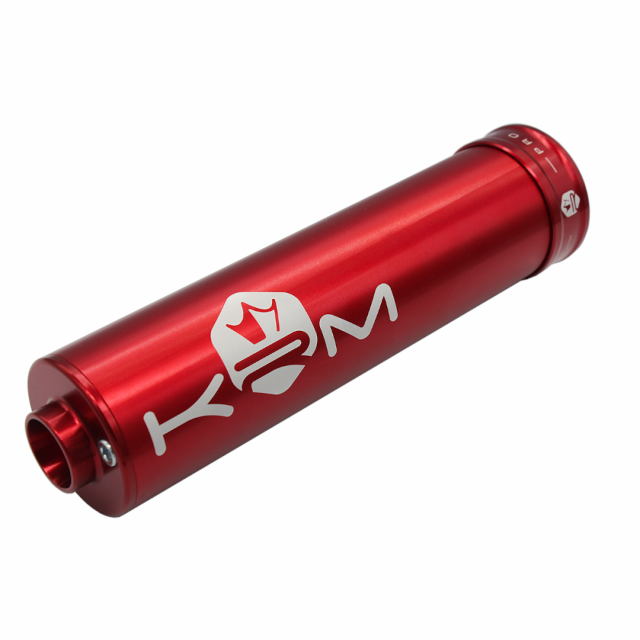 Silenciador 90-110cc aluminio 2019 KRM - Rojo