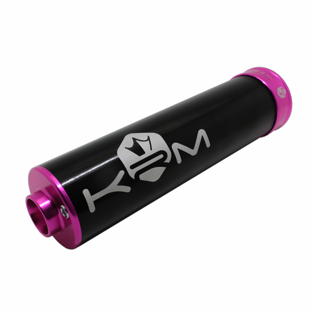 Silenciador 90-110cc aluminio 2019 KRM - Negro / Rosa