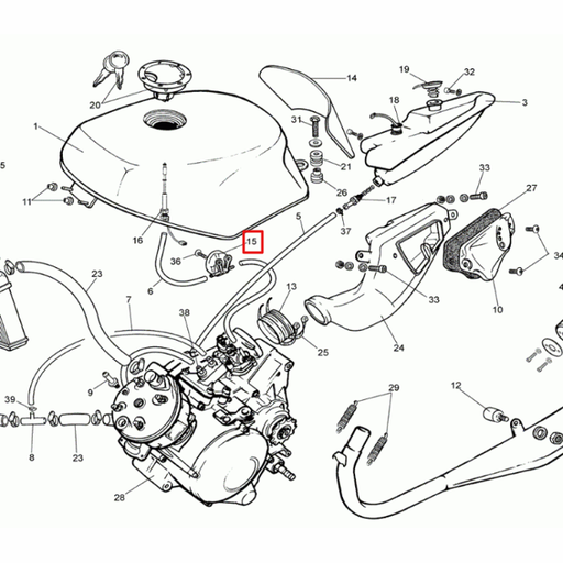 [0/000.370.0410] Grifo de gasolina Rieju 50 RS1
