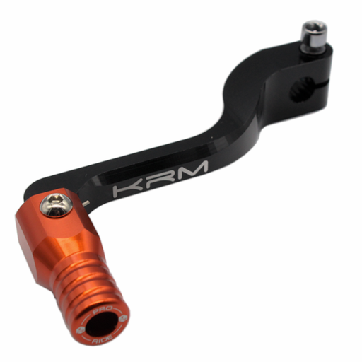 [KR576F] Pedal de cambio plegable Derbi KRM - Negro/Naranja
