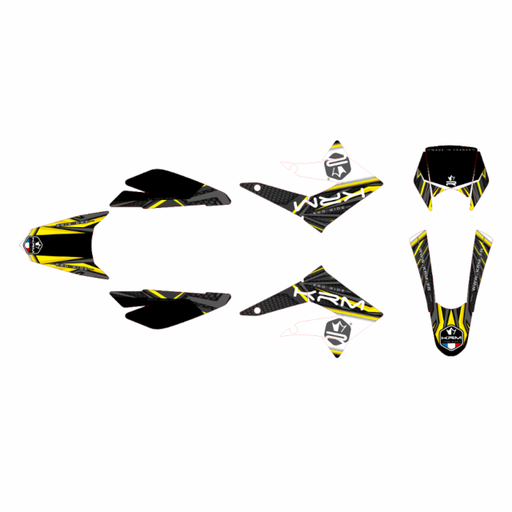 [KR550F] Kit pegatinas KRM Derbi X-Treme / Gilera SM 11-17 - Amarillo
