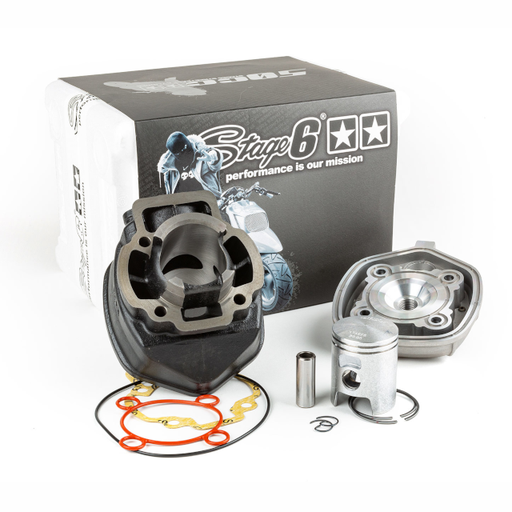 [S6-7114020] Cilindro Piaggio NRG / Runner LC 50cc Stage6 Streetrace Hierro