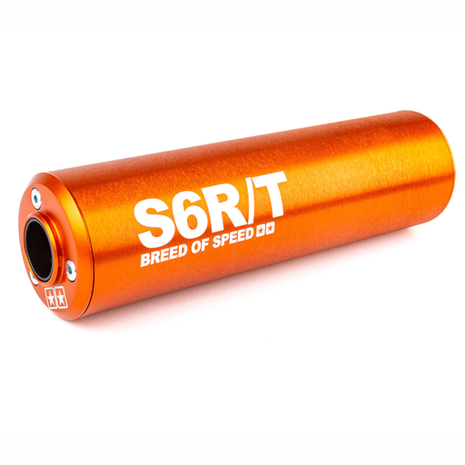 [S6-96ET033/OR] Silenciador Stage6 R/T 80 - 100cc lado derecho naranja