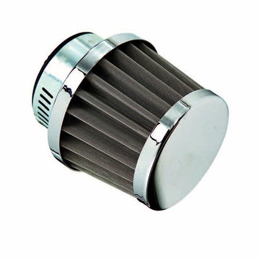 [AP30AF10.101.CR] Filtro de aire Allpro tipo K&N Recto pequeño Ø28-35mm cromado