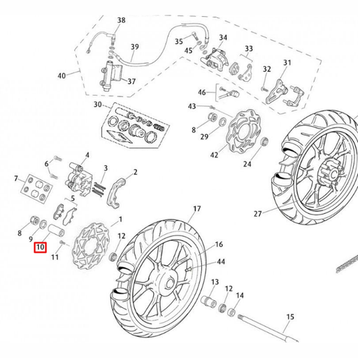 [0/000.480.7011] Separador rueda 22x3,5x33 Rieju