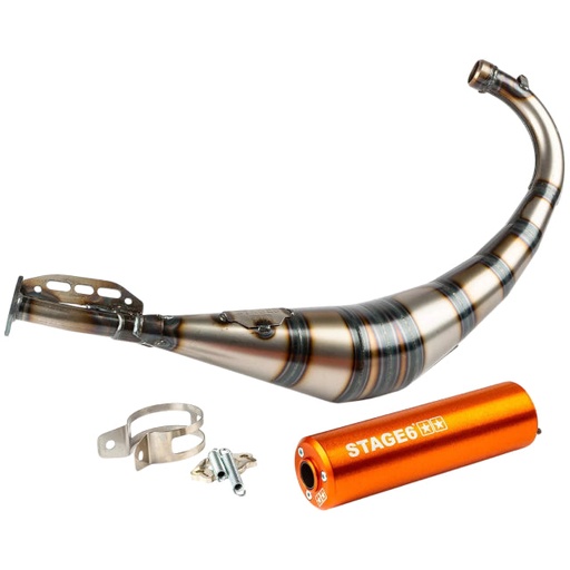 [S6-9118903/OR] Escape Stage6 Streetrace Derbi / Minarelli AM6 - Silenciador Naranja