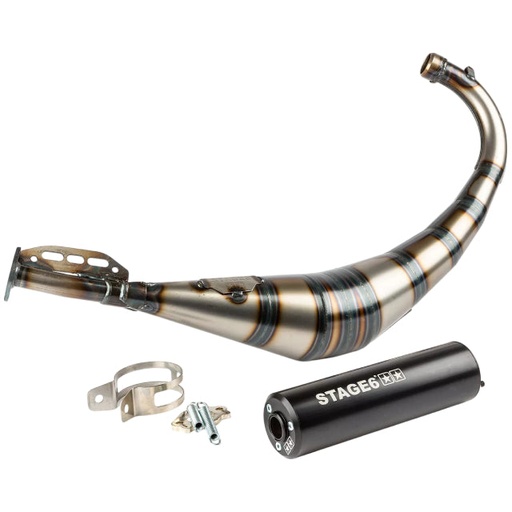 [S6-9118903/BK] Escape Stage6 Streetrace Derbi / Minarelli AM6 - Silenciador Negro