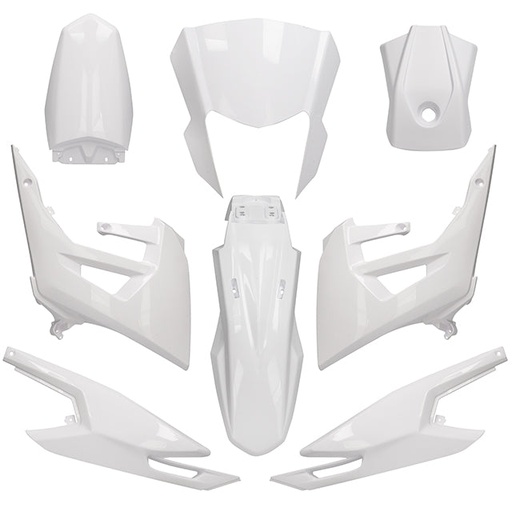 [AP55BP10.985.IWH] Kit de carenados Derbi Senda DRD Racing 18-20 8 piezas inyeción AllPro - Blanco