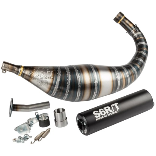 [S6-96188851/BK] Escape Minarelli AM6 Stage6 R/T 80 - 90cc - Silenciador Negro