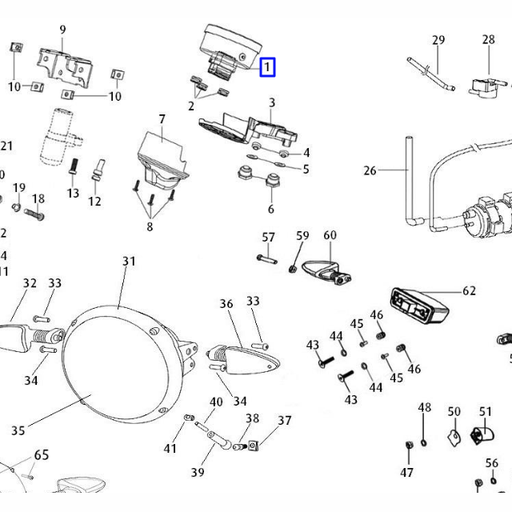 [0/001.000.8000] Cuentakilómetros Rieju Century / Tango 125