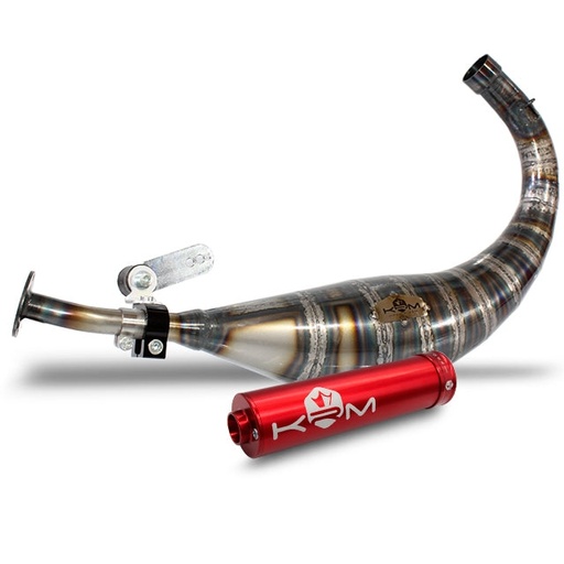 [KR257F/RE] Escape Minarelli AM6 90-100cc KRM - Silenciador Rojo