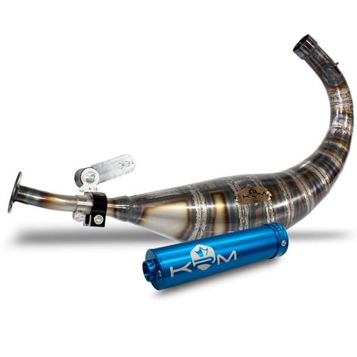 [KR257F/BL] Escape Minarelli AM6 90-100cc KRM - Silenciador Azul