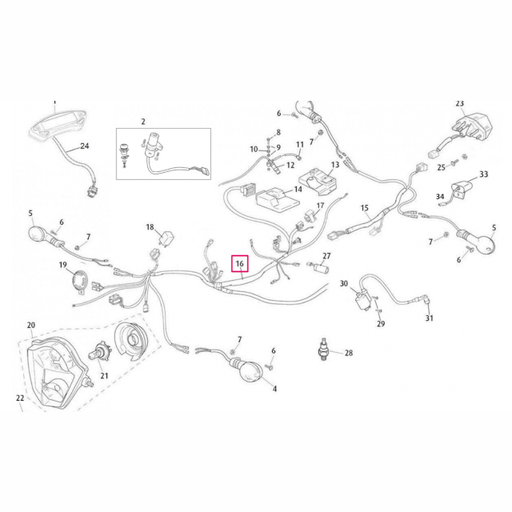 [0/000.160.5037] Instalación eléctrica principal Rieju 50 MRT