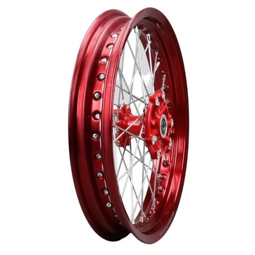 [0/000.110.5447] Rueda delantera 17" completa sin neumático Rieju 50 MRT / 125 Marathon - Rojo