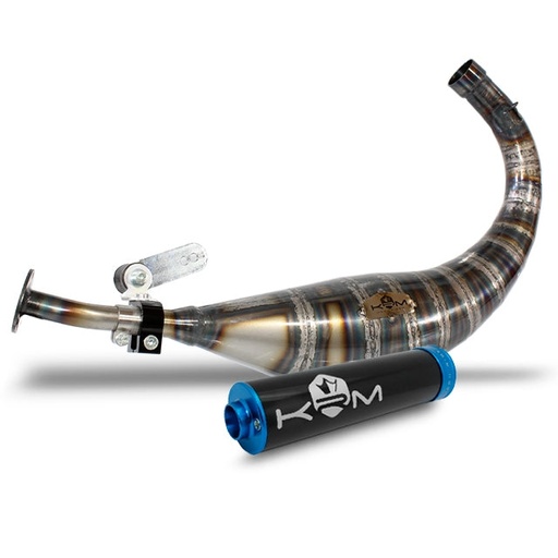 [KR256F/BK-BL] Escape Minarelli AM6 80-90cc KRM - Silenciador Negro/Azul