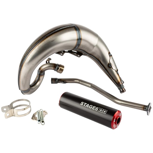 [S6-9118830/RE] Escape Stage6 Streetrace por arriba Beta RR - Silenciador Negro/Rojo