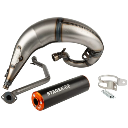 [S6-9118835/BO] Escape Stage6 Streetrace por arriba Beta RR 2012 / HM / Vent- Silenciador Negro/Naranja