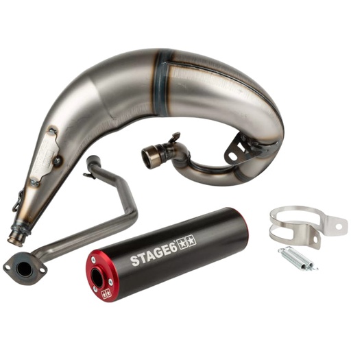 [S6-9118835/RE] Escape Stage6 Streetrace por arriba Beta RR 2012 / HM / Vent - Silenciador Negro/Rojo