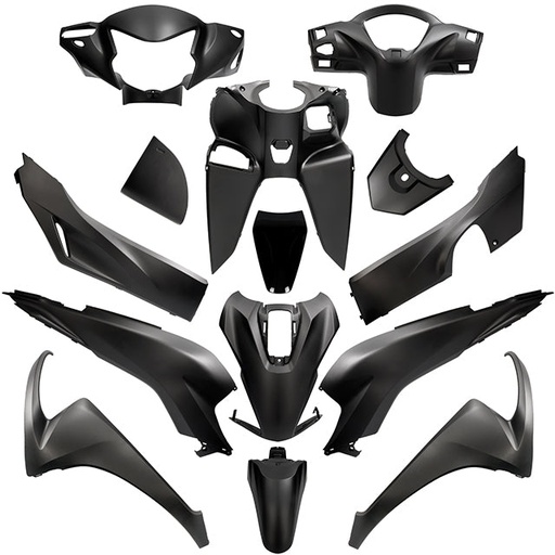 [AP55BP10.630.BM] Kit de carenados Honda Vision 110 2021> 13 piezas negro mate Galaxy Metallic NHA76M AllPro