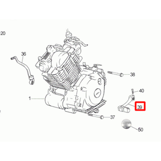 [0/005.430.6000] Pedal de cambio Rieju MRX / SMX / Tango 125cc