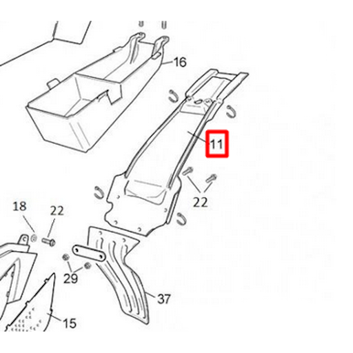 [0/000.570.8028] Paso de rueda Rieju Tango 50 / 125cc